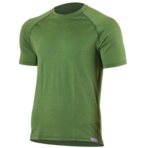 Pánské vlněné triko Lasting Quido 6060 zelená