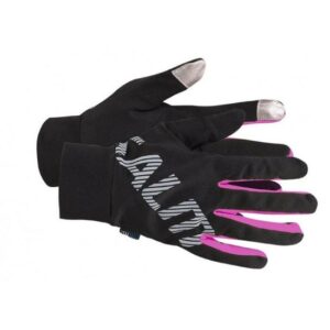 Běžecké rukavice Running Gloves Black/Pink Glo