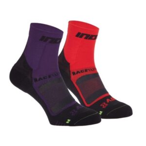 Ponožky Inov-8 RACE ELITE PRO SOCK 000847-PLBKRDBK-01 fialová a červená