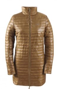 2117 ARE - Dámský zimní kabát zlatá barva