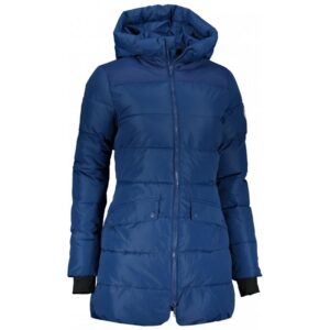 2117 BJÖRKAS - dámský zateplený kabát (Du Pont Sorona) - modrý + sleva 500