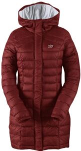 2117 DALEN - dámský sportovní kabát (DuPont Sorona) - vínový + čepice zdarma