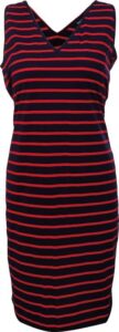 2117 MARINE - dámské šaty - Red comb