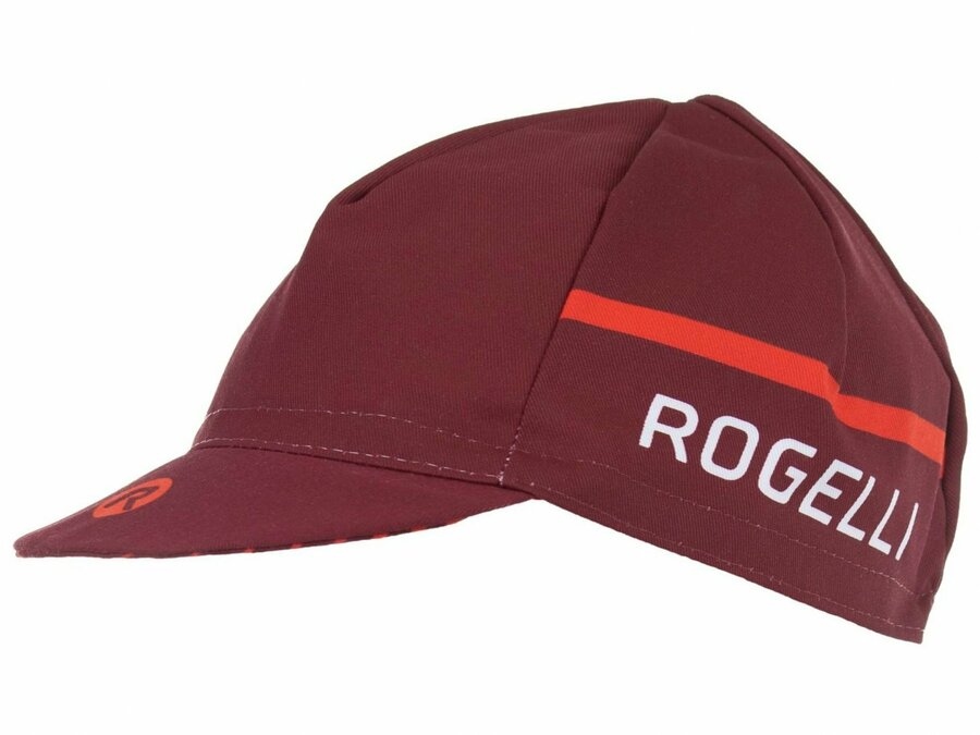 Cyklistická kšiltovka pod helmu Rogelli HERO vínovo-červená